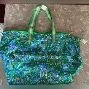 ☀️Brand New❣️Lilly Pulitzer- Packable tote: Sprout Green